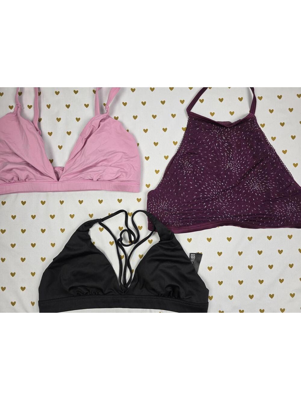 Victorias Secret Pink Lot of 3 LARGE Sexy Bralettes Bra Tops Tanks